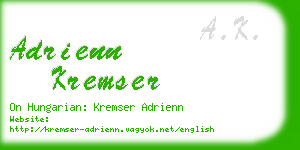 adrienn kremser business card